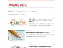 Tablet Screenshot of ingilizceders.org